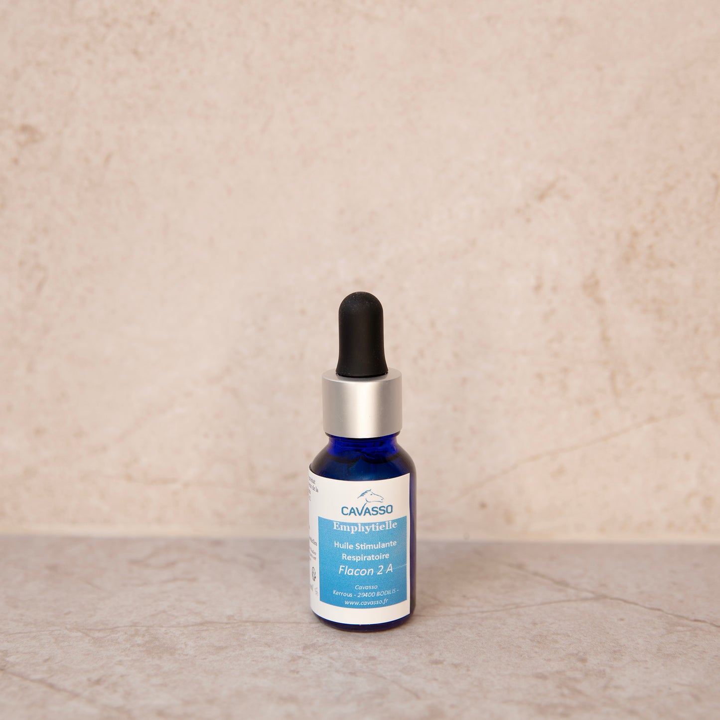 Emphytielle - Huile stimulante respiratoire pour chevaux - 2 flacons 15 ml - Cavasso