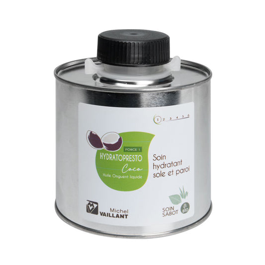 Huile Bio HydratoPresto Coco Force 1 – Soin hydratant sabots Michel Vaillant