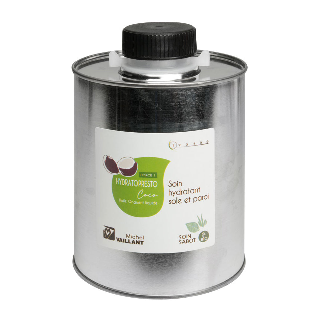 Huile Bio HydratoPresto Coco Force 1 – Soin hydratant sabots Michel Vaillant