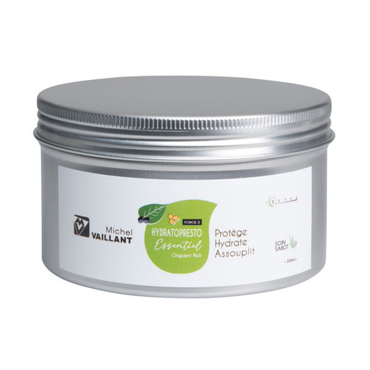 Onguent Bio Noir HydratoPresto Essentiel Force 2 – Soin hydratant sabots Michel Vaillant
