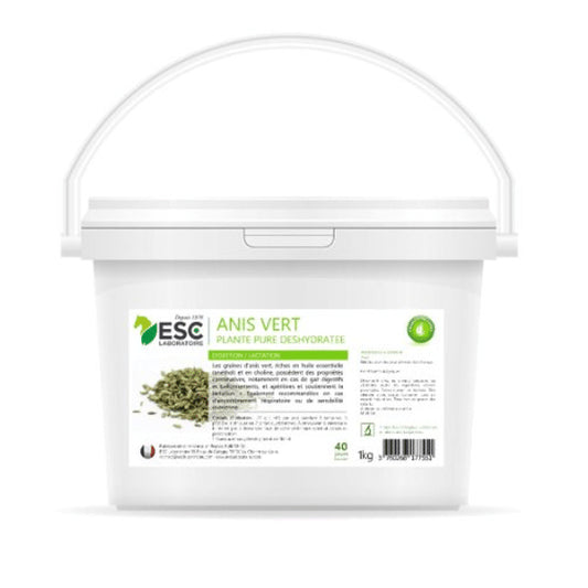 Anis Vert Cheval ESC Laboratoire – Digestion, Lactation & Respiration Naturelle
