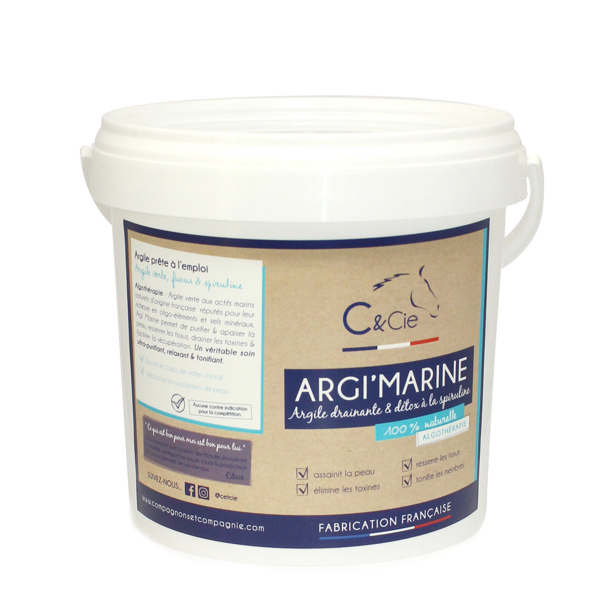 Argi Marine C&cie – Argile Drainante & Raffermissante Cheval Naturelle