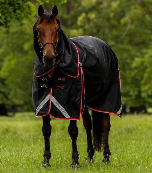 Couverture d’extérieur Buster 100 g avec couvre-cou Snug-Fit - Premier Equine