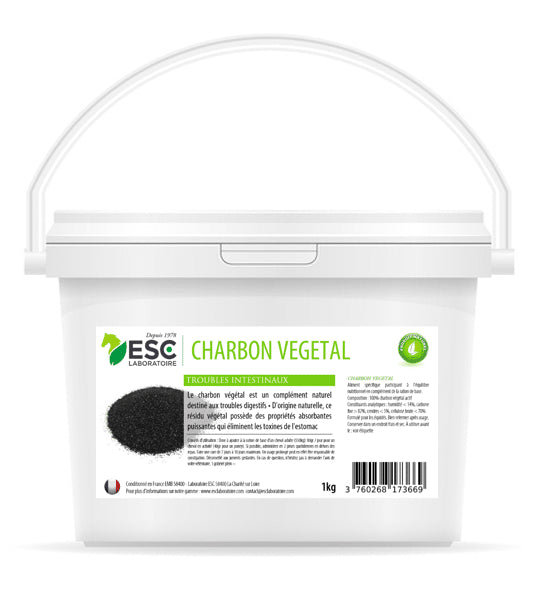 Charbon végétal cheval – Digestion & ballonnements – ESC