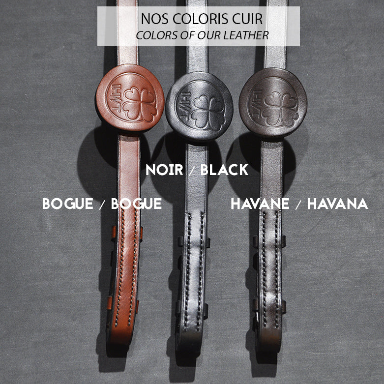 Bridon IHWT Evolution Sans Muserolle – Cuir classique – In horse we trust