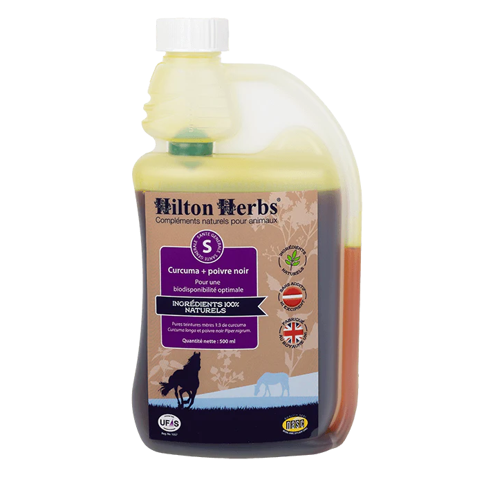 Curcuma + Poivre Noir Teinture Mère – Anti-inflammatoire Naturel Chevaux & Chiens - Hilton Herbs