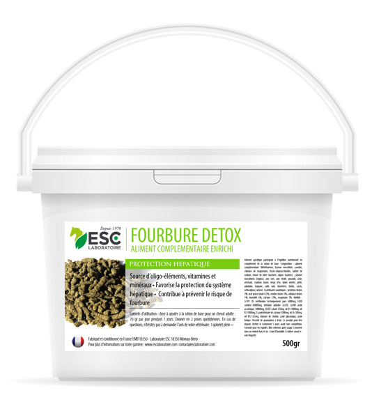 Fourbure Detox cheval – Détox foie & circulation – Plantes naturelles ESC