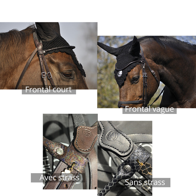 Bridon évolution contact sans pull-back – Cuir classique – In horse we trust