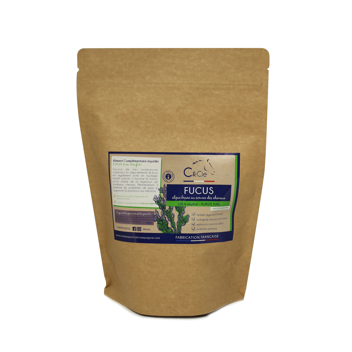 Fucus Plante Pure C&cie – Complément Naturel pour Chevaux