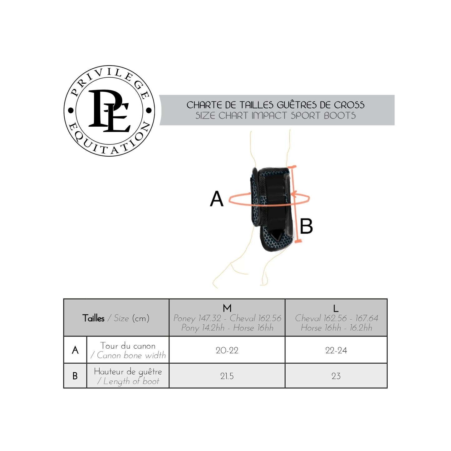 Guêtres CROSS Postérieurs Tri-Zone Equilibrium – Protection légère