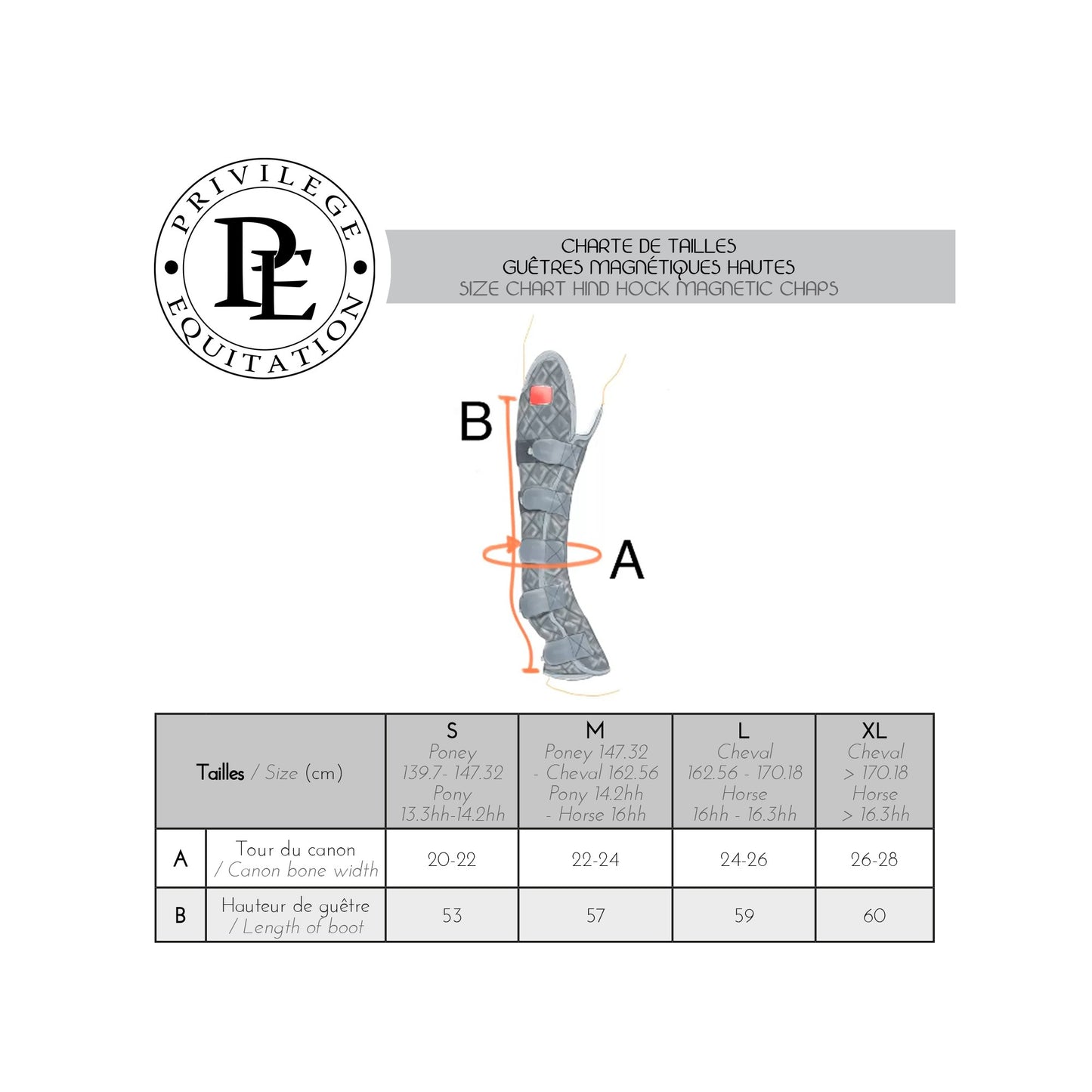 Guêtres Magnétiques Hautes - Soutien articulaire cheval | Equilibrium