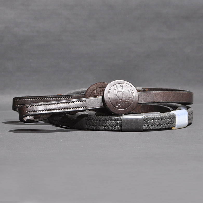 Rênes Adjust cuir avec grip – fabrication française – In horse we trust
