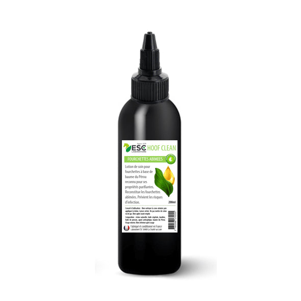 Hoof Clean lotion cheval – Soin purifiant pour fourchettes abîmées et corne fragilisée - ESC