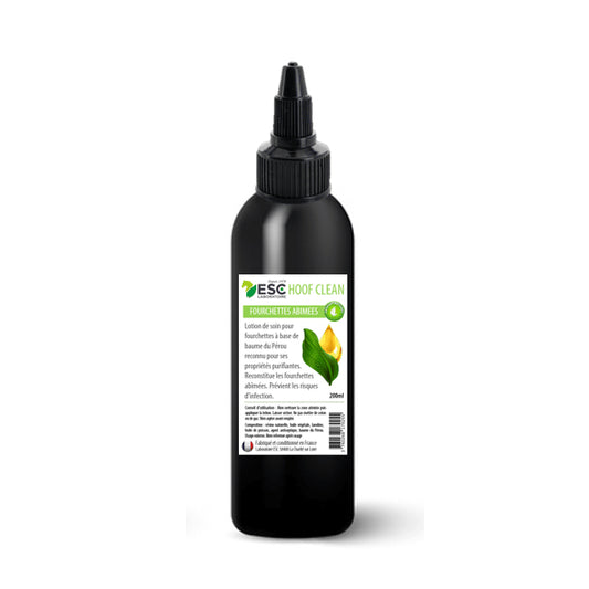 Hoof Clean lotion cheval – Soin purifiant pour fourchettes abîmées et corne fragilisée - ESC