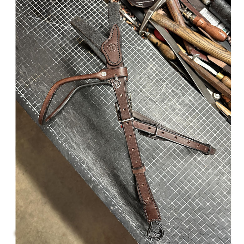 Bridon Évolution sans branches pour hackamore – Cuir classique IHWT