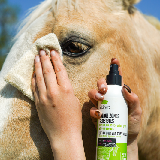 Lotion zones sensibles cheval – Ekinat | Soin doux bio
