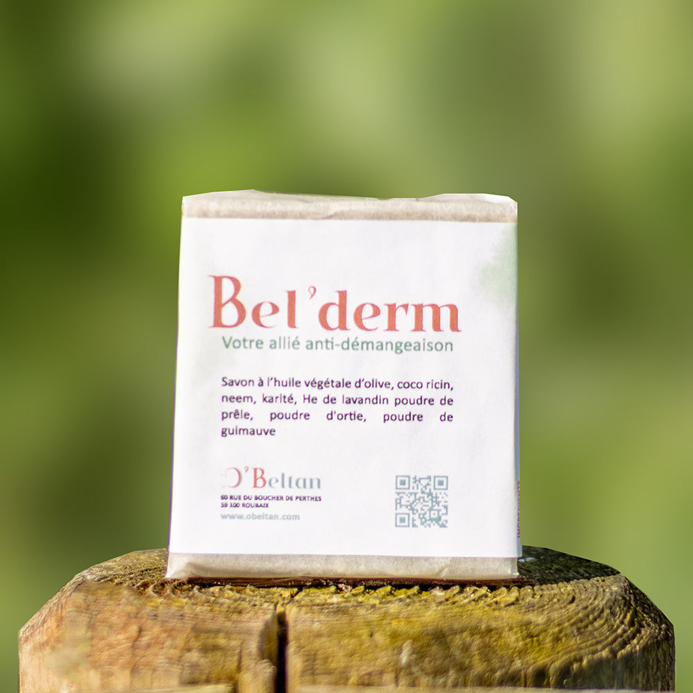 Bel’Derm- Savon solide anti-démangeaison dermite estivale - O'beltan