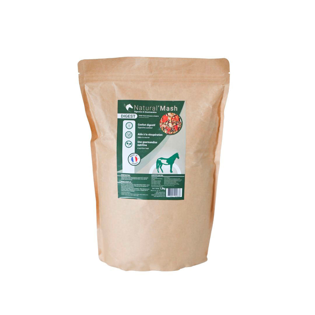 Natural'Mash Digest – Mash digestif naturel pour bien-être et récupération du cheval - Natural Innov