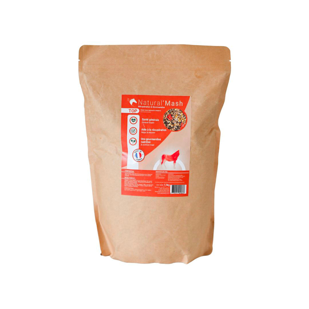 Natural'Mash Top – Mash naturel pour récupération et santé générale du cheval - Natural Innov