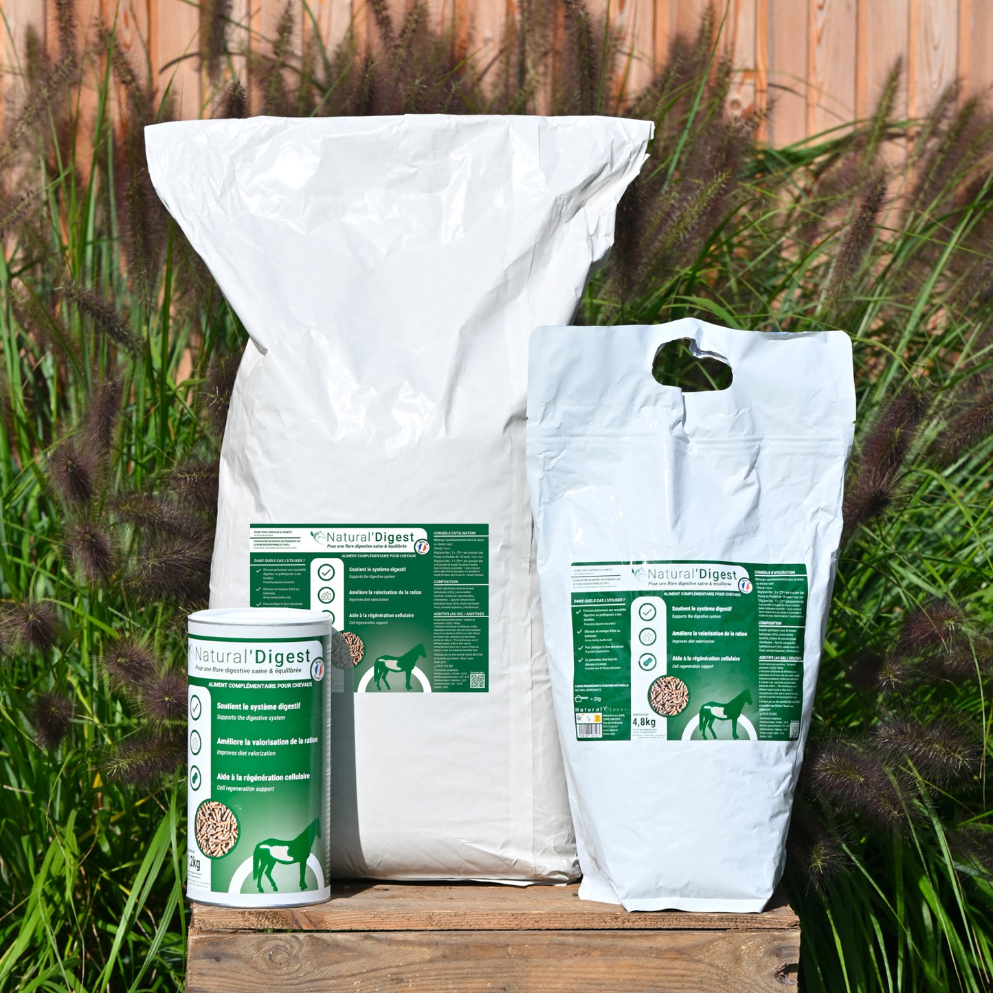 Natural’Digest Natural Innov – Complément Digestif Cheval pour Flore Intestinale et Récupération