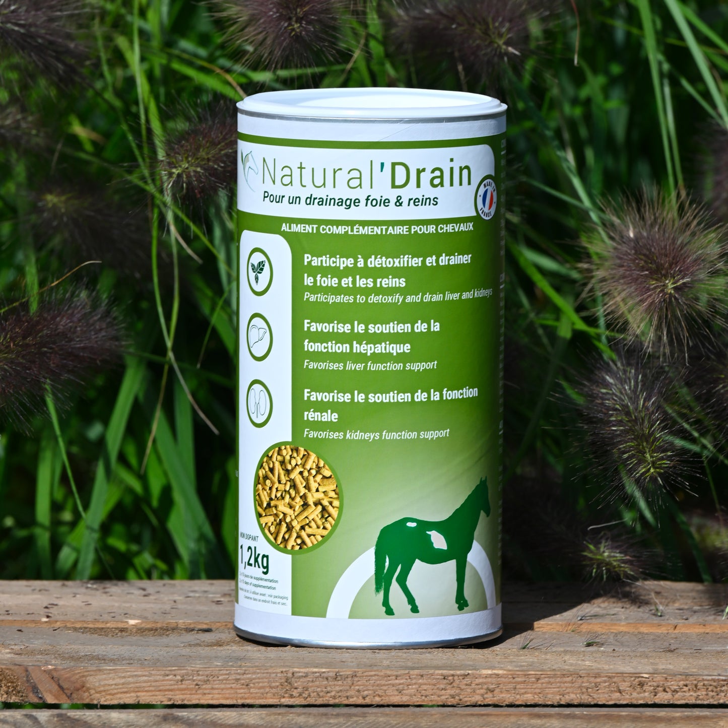 Natural'Drain Natural Innov – Complément Drainage Foie et Reins pour Chevaux