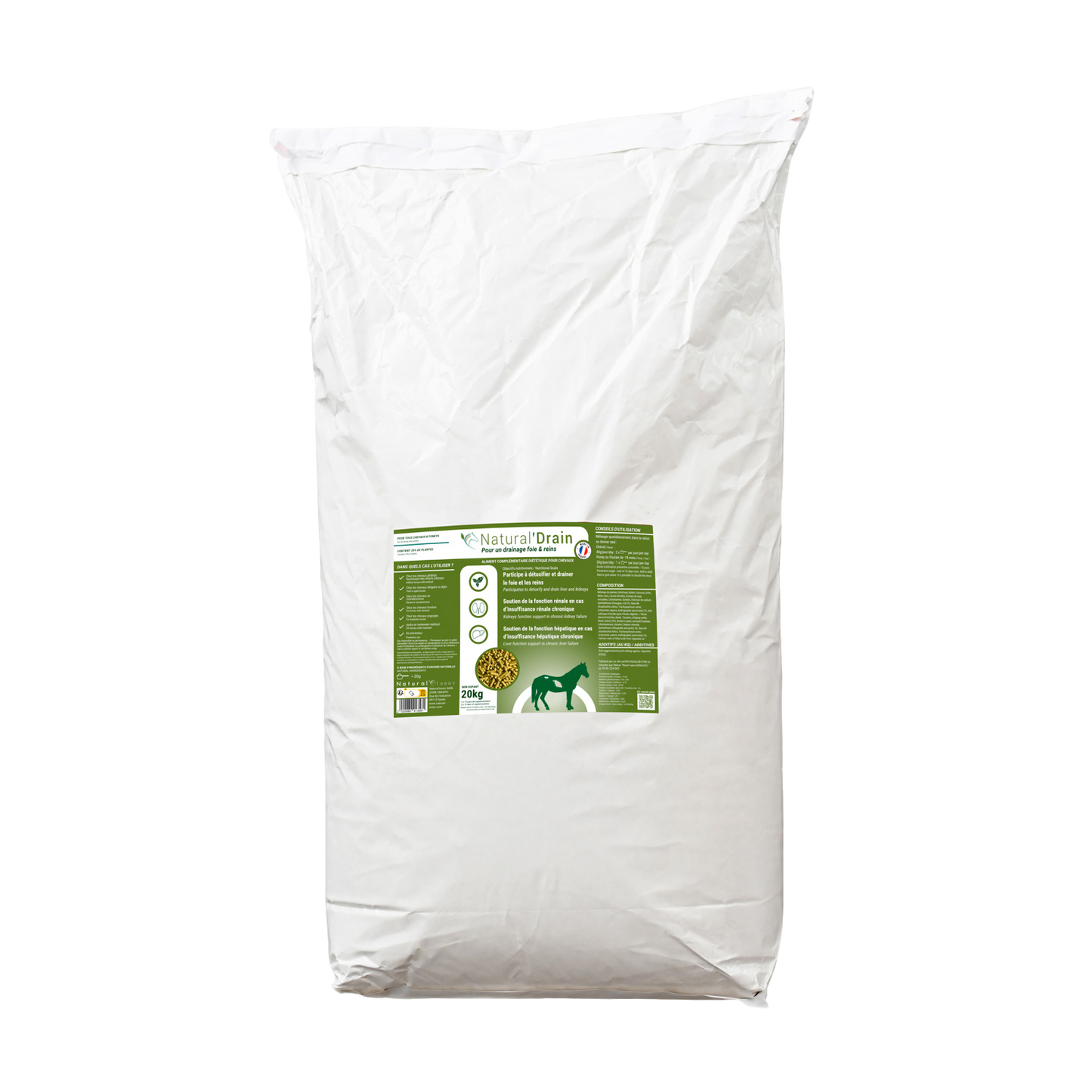 Natural'Drain Natural Innov – Complément Drainage Foie et Reins pour Chevaux