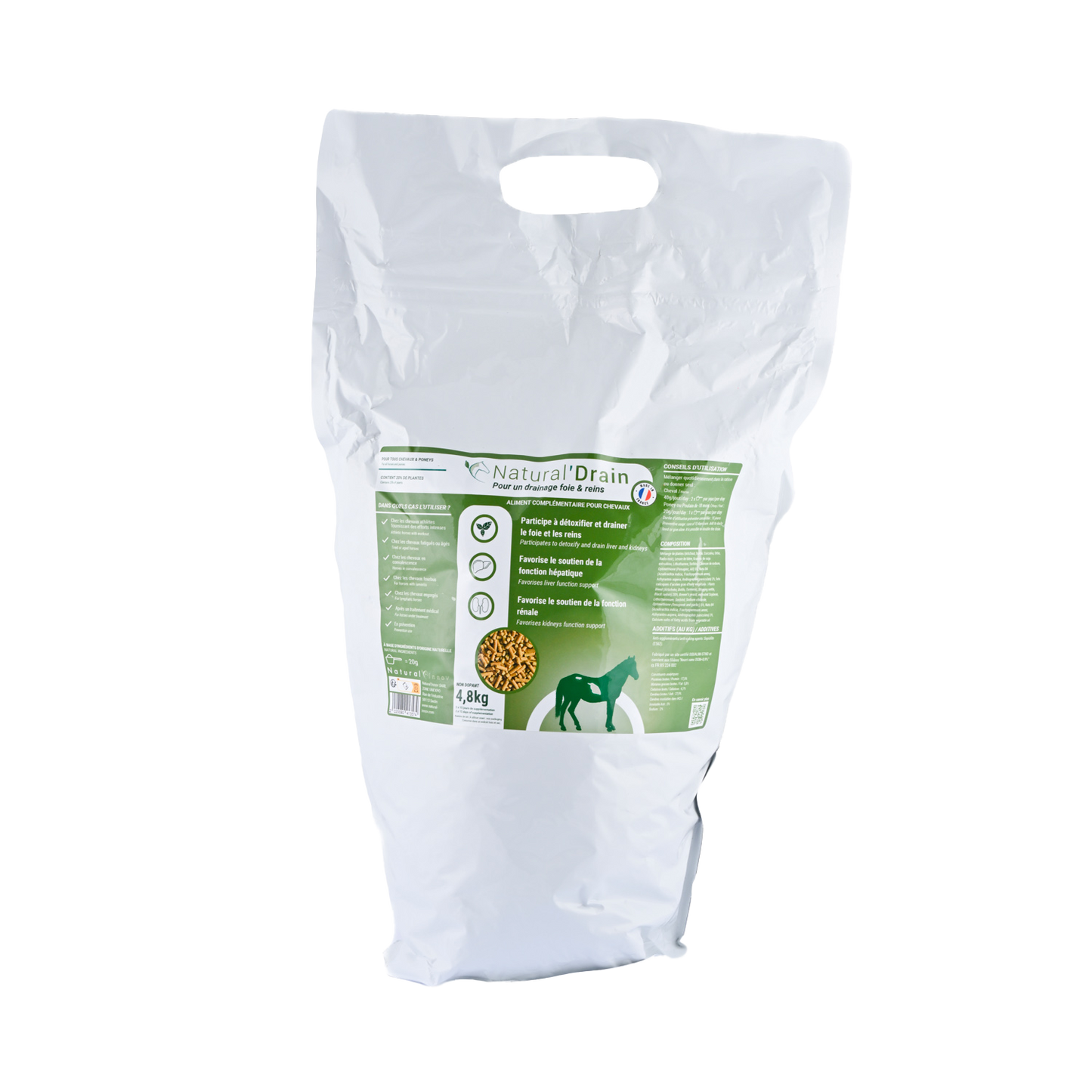 Natural'Drain Natural Innov – Complément Drainage Foie et Reins pour Chevaux