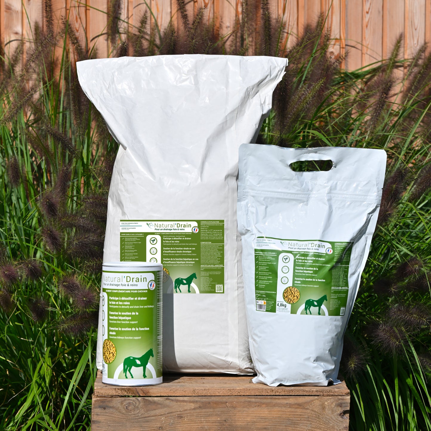 Natural'Drain Natural Innov – Complément Drainage Foie et Reins pour Chevaux