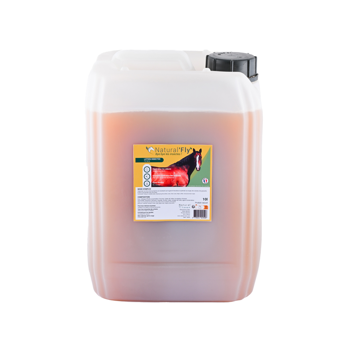 Natural’Fly Natural Innov – Spray Anti-Insectes Naturel pour Chevaux
