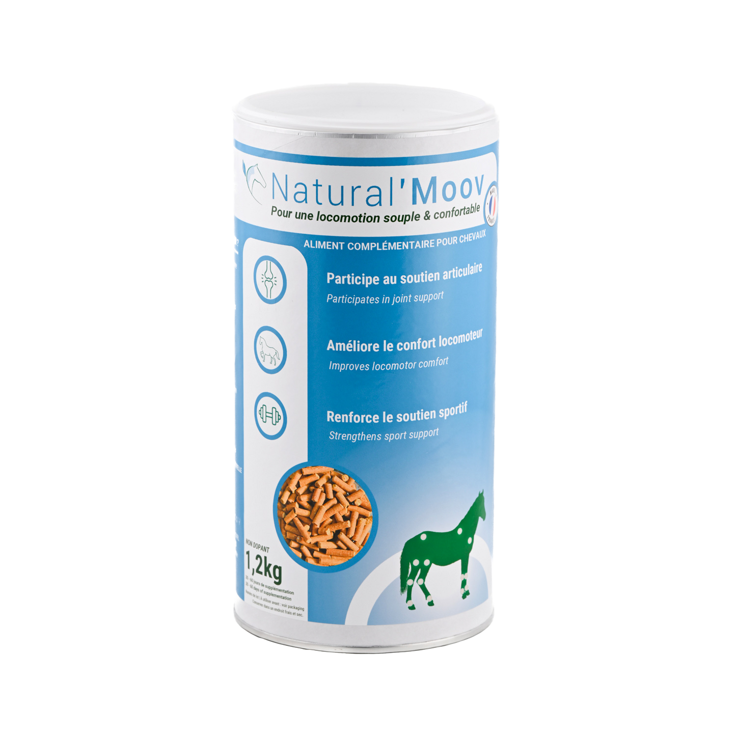 Natural'Moov Natural Innov – Complément Confort Articulaire en Granulés pour Chevaux