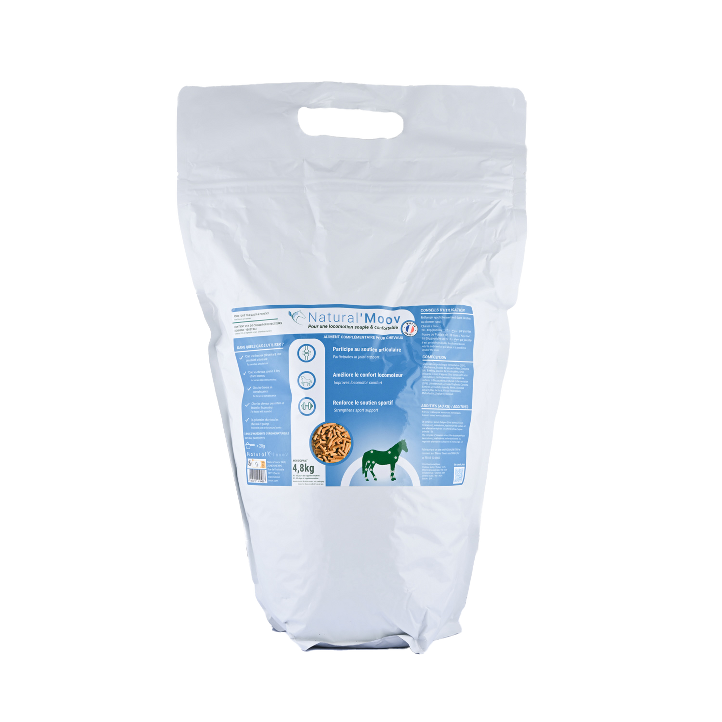 Natural'Moov Natural Innov – Complément Confort Articulaire en Granulés pour Chevaux