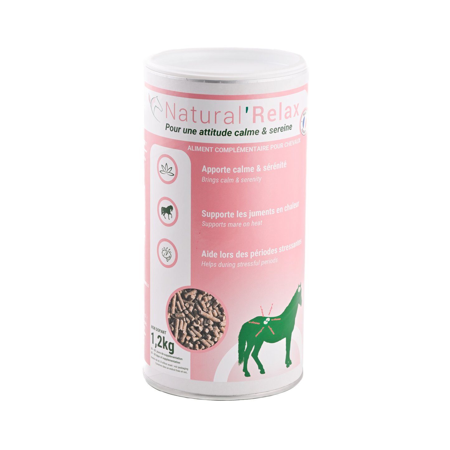 Natural’Relax Natural Innov – Complément Apaisant Cheval & Jument en Chaleur