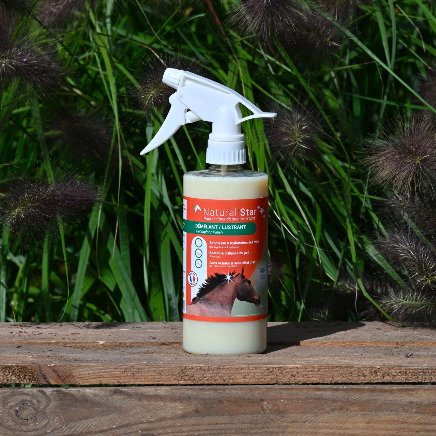 Natural’Star Natural Innov – Spray Démêlant et Lustrant Naturel pour Chevaux
