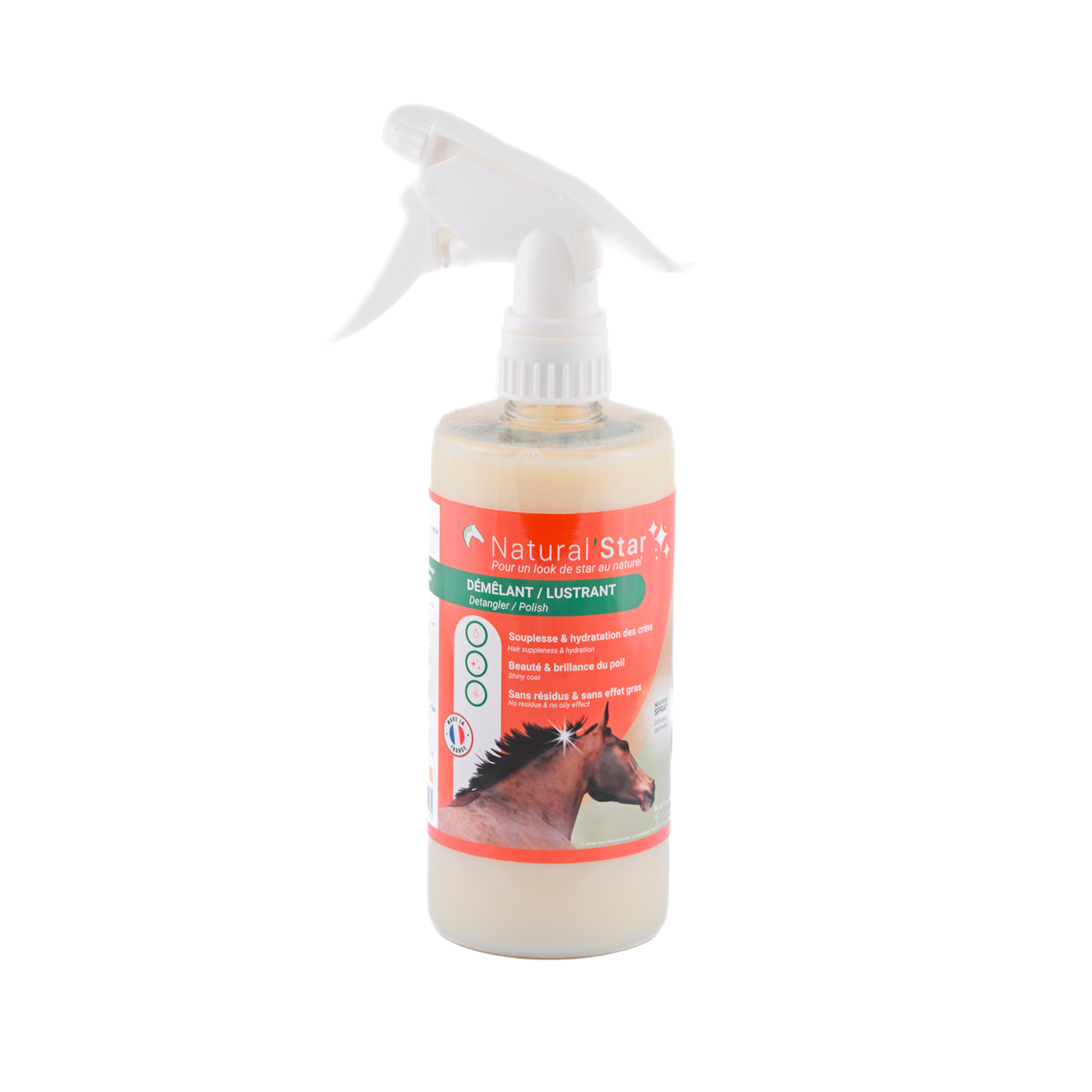 Natural’Star Natural Innov – Spray Démêlant et Lustrant Naturel pour Chevaux