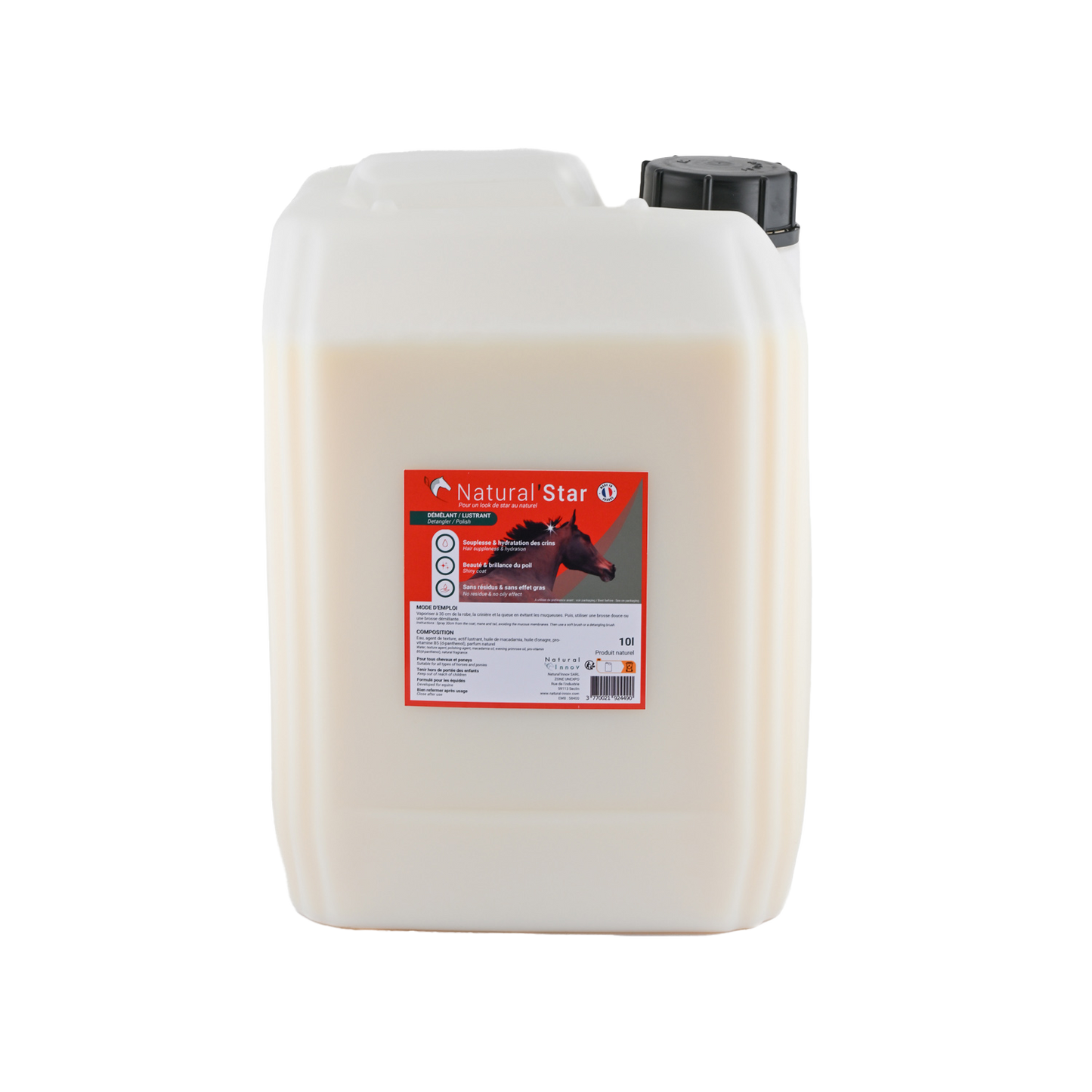 Natural’Star Natural Innov – Spray Démêlant et Lustrant Naturel pour Chevaux