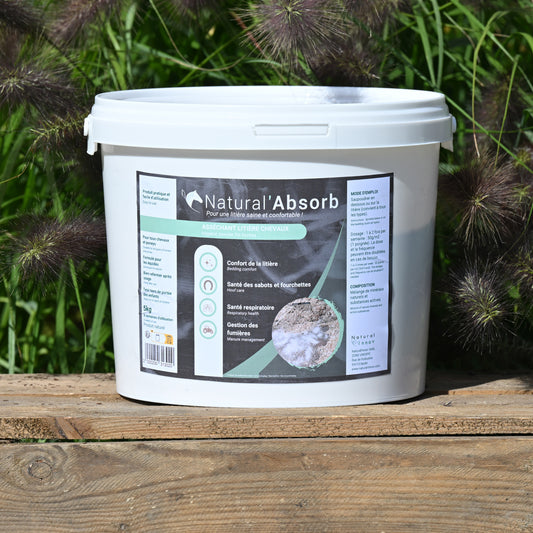 Natural’Absorb Natural Innov – Litière Absorbante Cheval Santé Sabots & Respiratoire