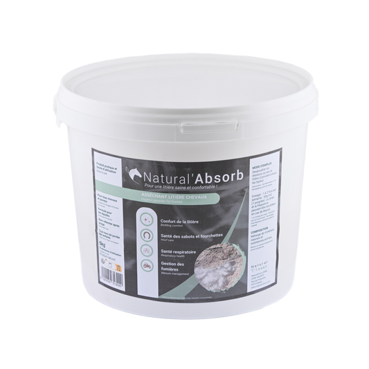 Natural’Absorb Natural Innov – Litière Absorbante Cheval Santé Sabots & Respiratoire