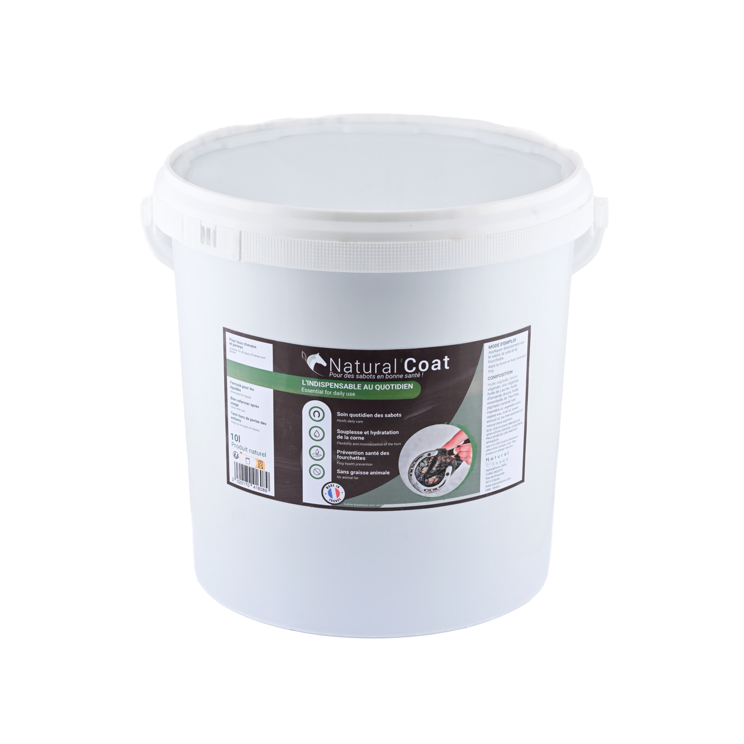 Natural’Coat Natural Innov – Onguent Noir Soin Sabots Cheval Haute Qualité