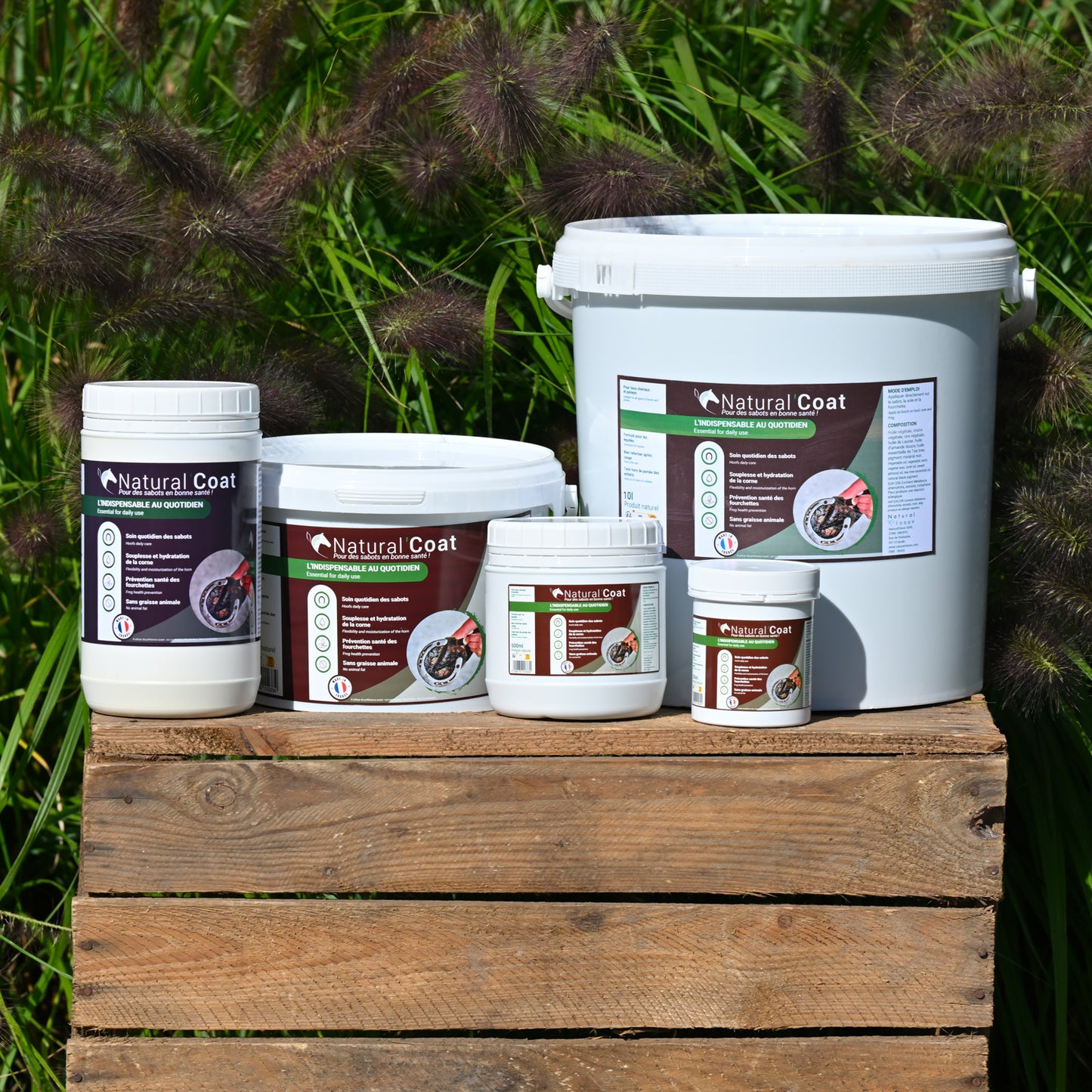 Natural’Coat Natural Innov – Onguent Noir Soin Sabots Cheval Haute Qualité