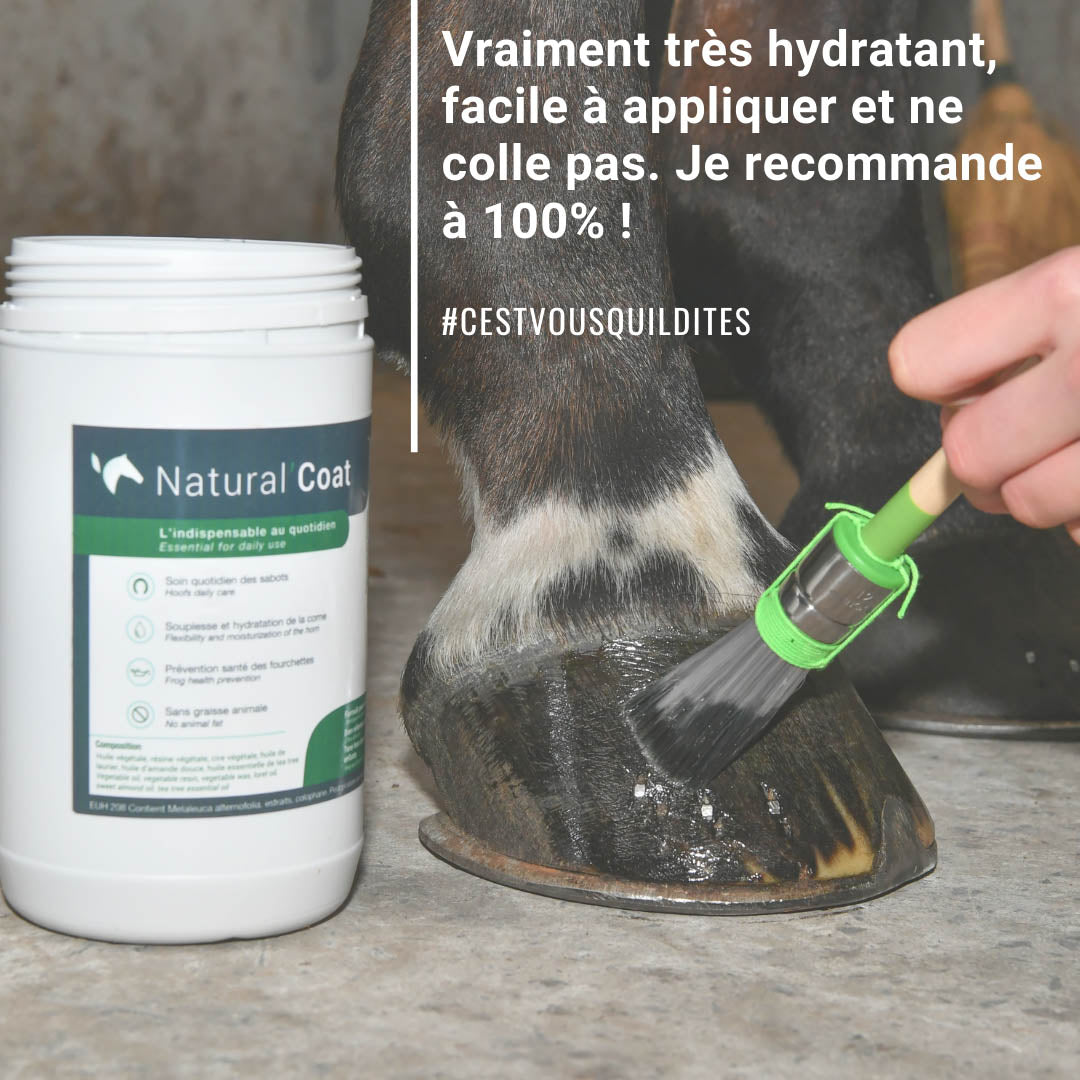 Natural’Coat Natural Innov – Onguent Noir Soin Sabots Cheval Haute Qualité