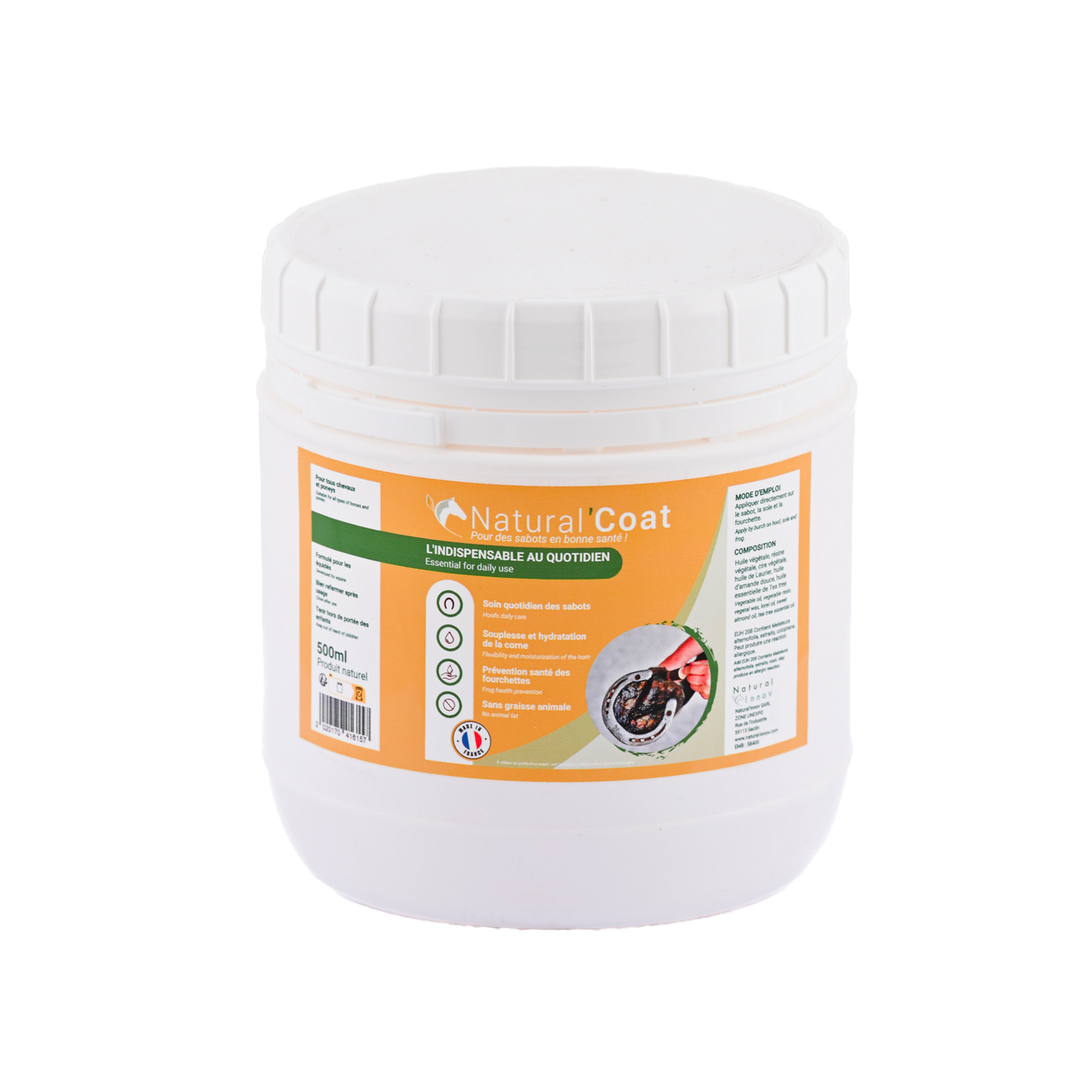 Natural’Coat Natural Innov – Onguent Incolore Soin Quotidien Sabots Cheval
