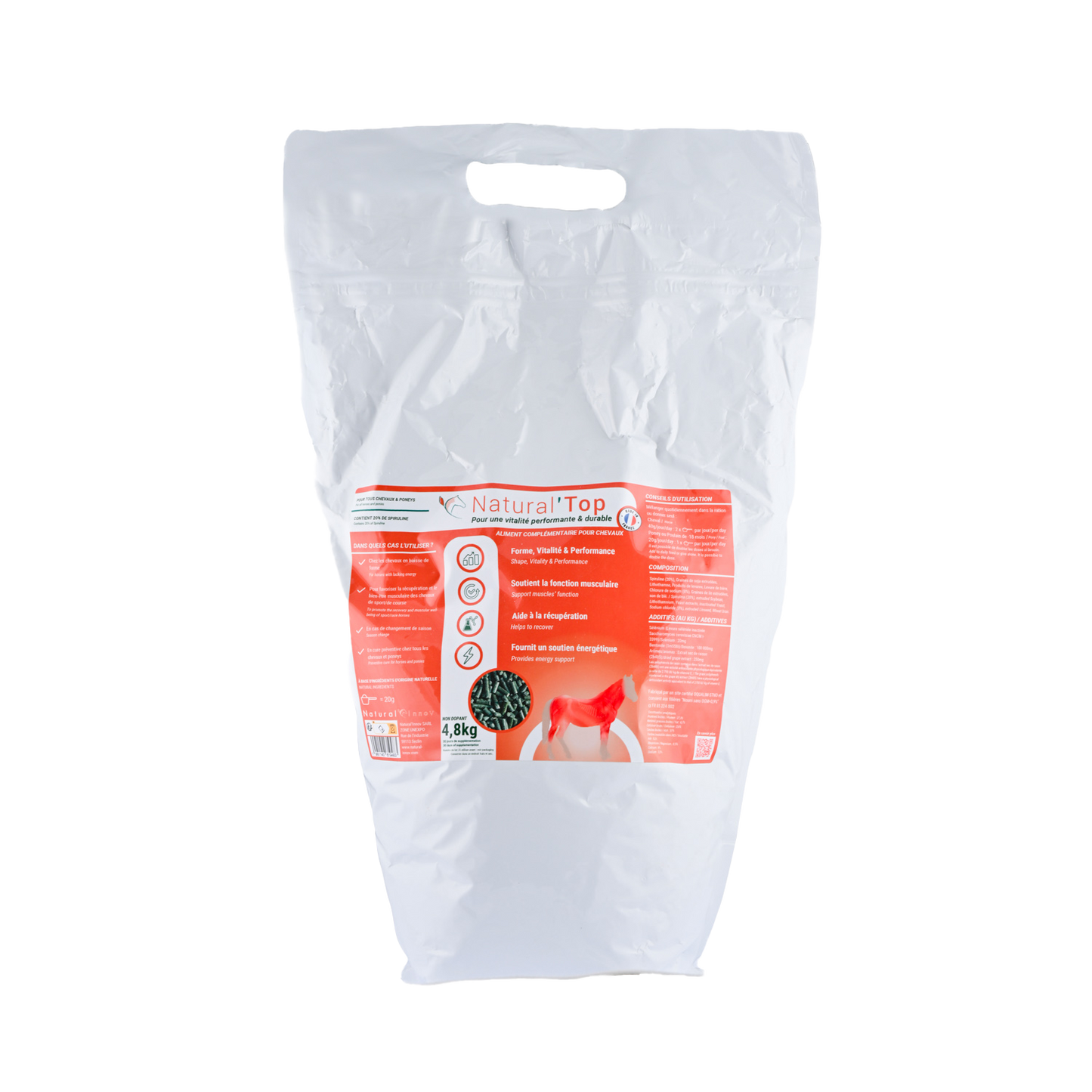 Natural’Top Natural Innov – Complément Cheval Vitalité & Prise Musculaire