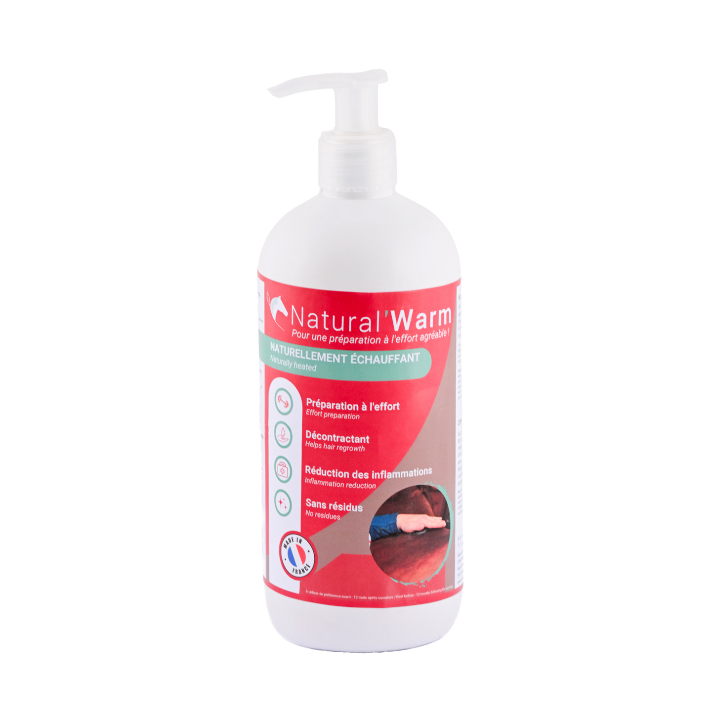 Natural’Warm Natural Innov – Gel Chauffant Bio Cheval Préparation et Récupération Musculaire