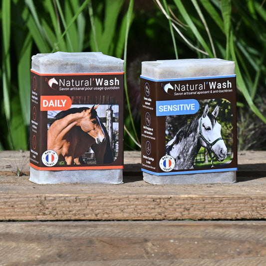 Natural’Wash Natural Innov – Savon Artisanal Bio pour Chevaux Daily & Sensitive