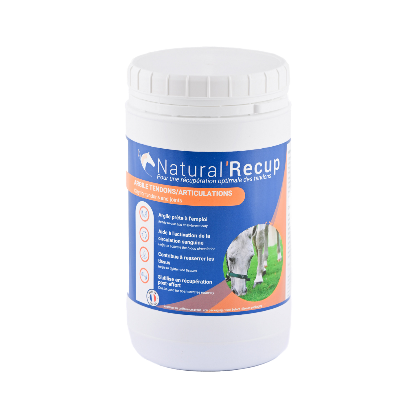 Natural’Recup Natural Innov – Argile Verte Cheval Récupération Tendons et Articulations