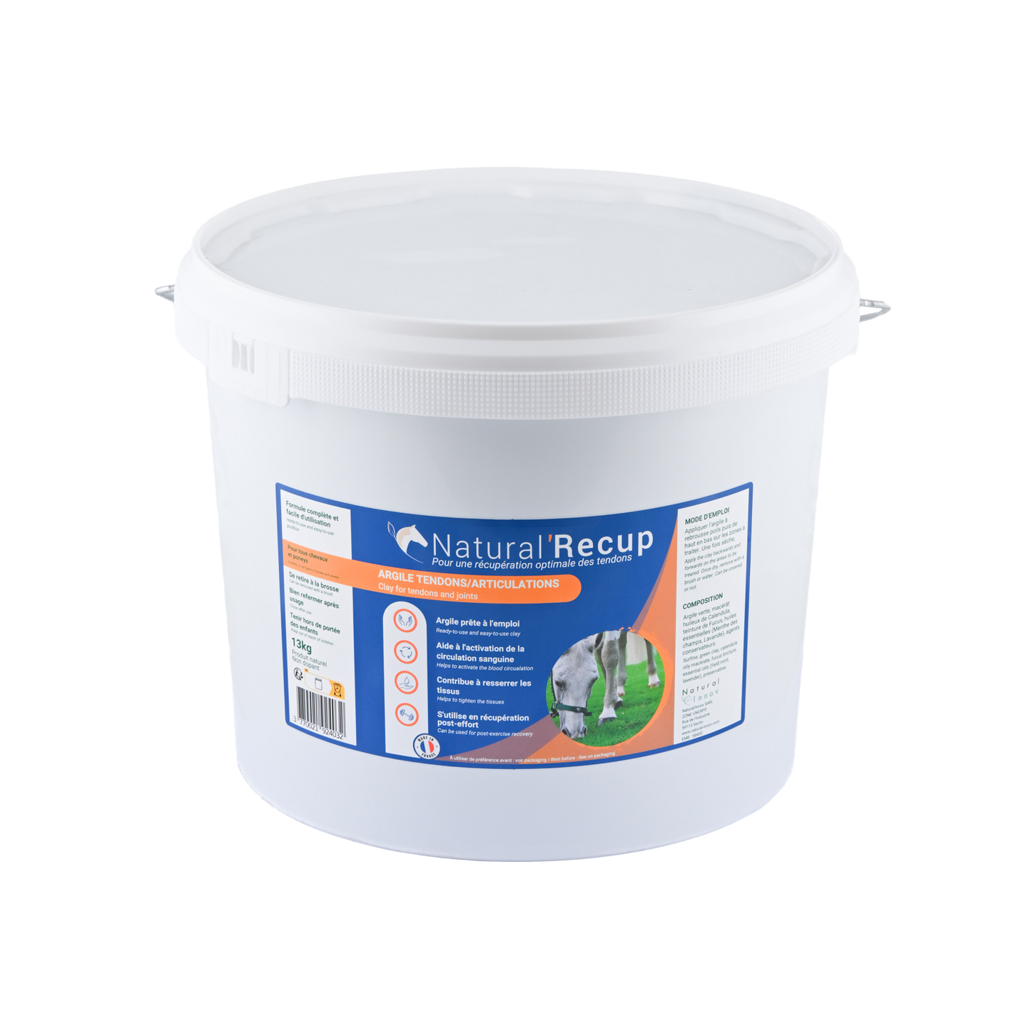 Natural’Recup Natural Innov – Argile Verte Cheval Récupération Tendons et Articulations