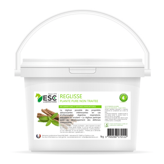 Réglisse – Estomac et respiration cheval – Plante pure ESC