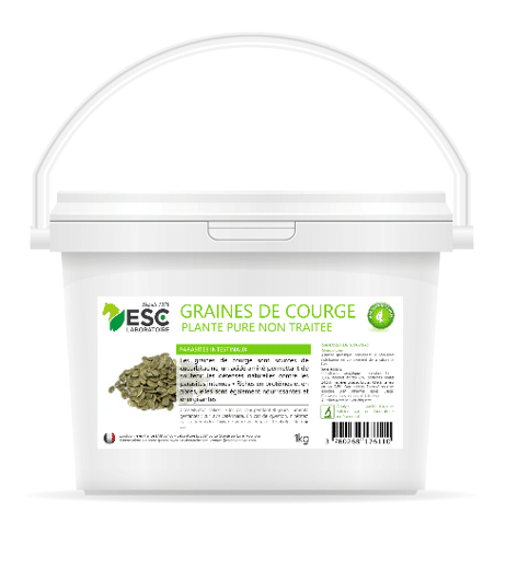 Graines de courge cheval – Parasites internes & digestion | ESC Laboratoire
