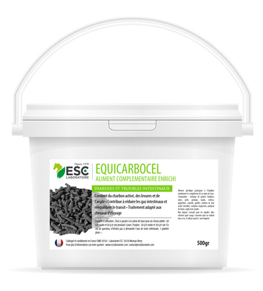 Equicarbocel cheval – Transit & digestion gaz et crottins – ESC