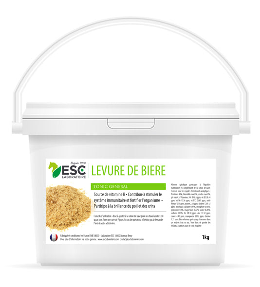 Levure de bière – Flore intestinale cheval – Complément source de vitamine B ESC